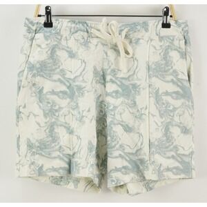 New Alfani Mens Medium x 6 Vanilla Blue Acid Wash Waffle Drawstring Chino Shorts